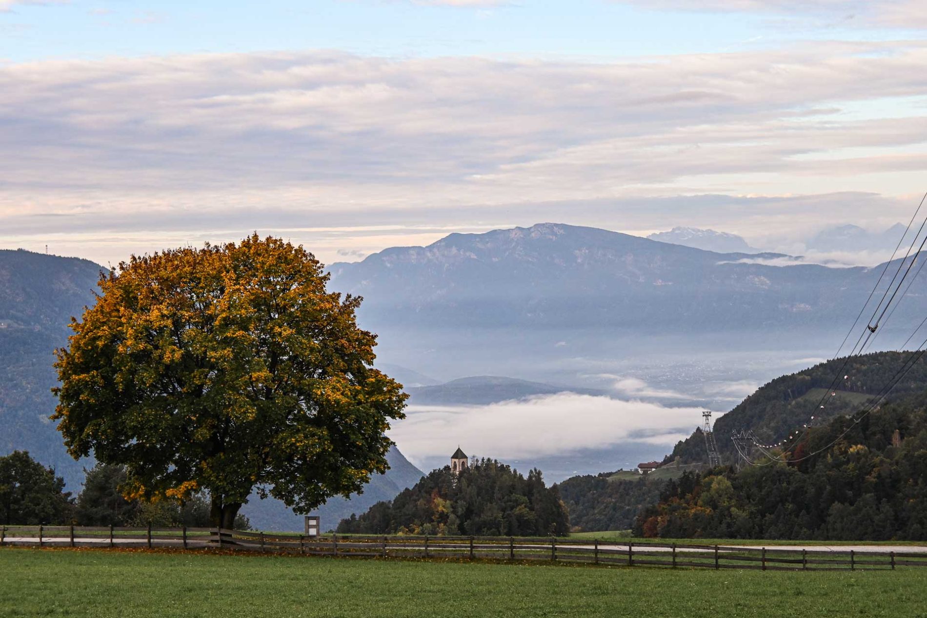 Uitzicht vanuit Oberbozen