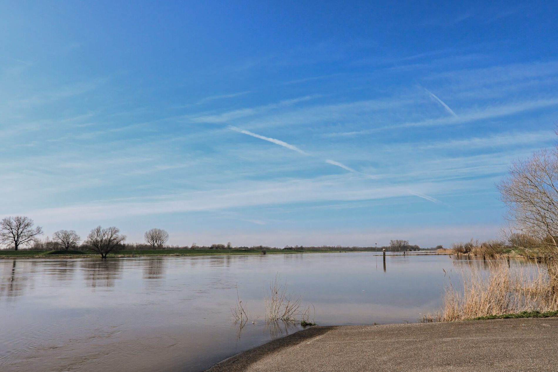 Startpunt Let de Stigterpad bij de Uiterwaarden van de Nederrijn in Rhenen