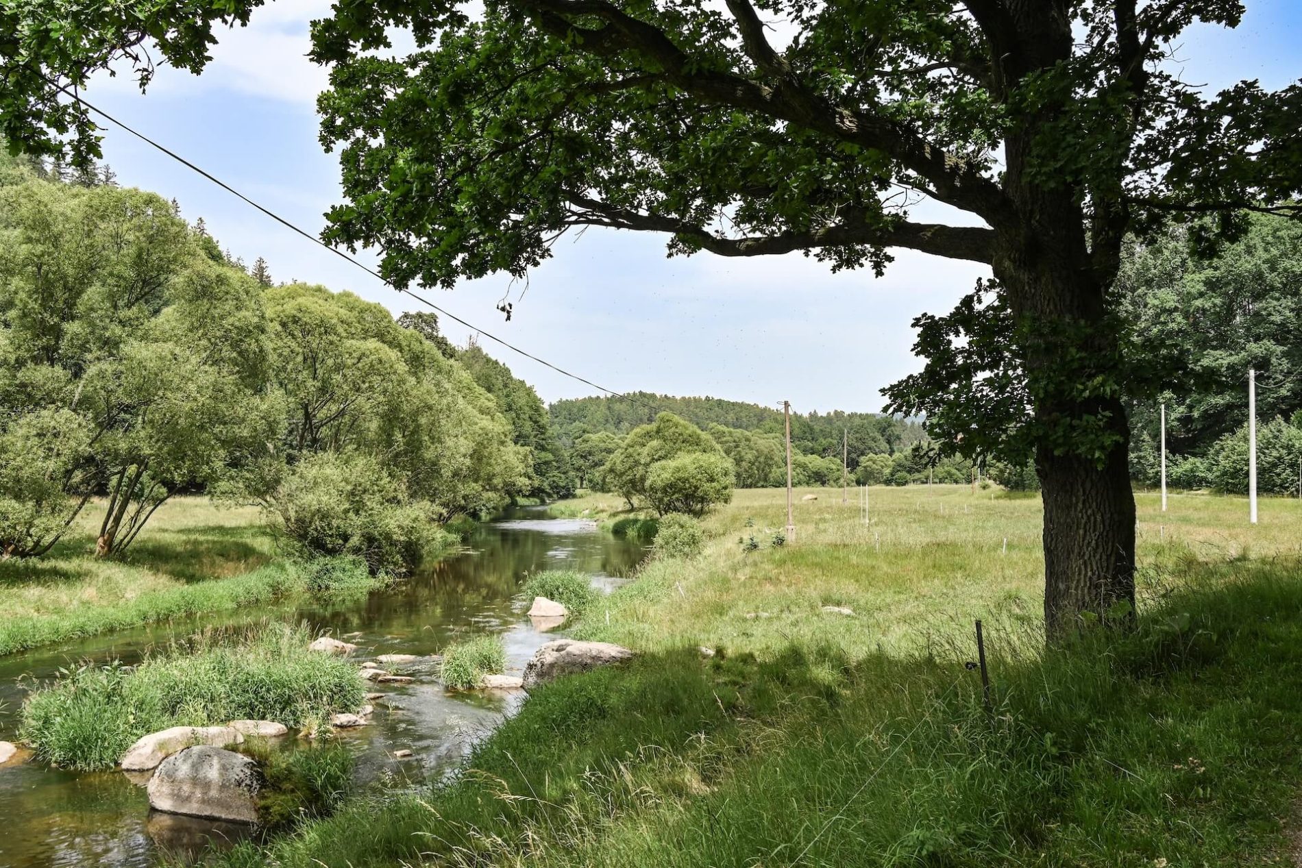 Langs de oevers van de rivier de Bóbr
