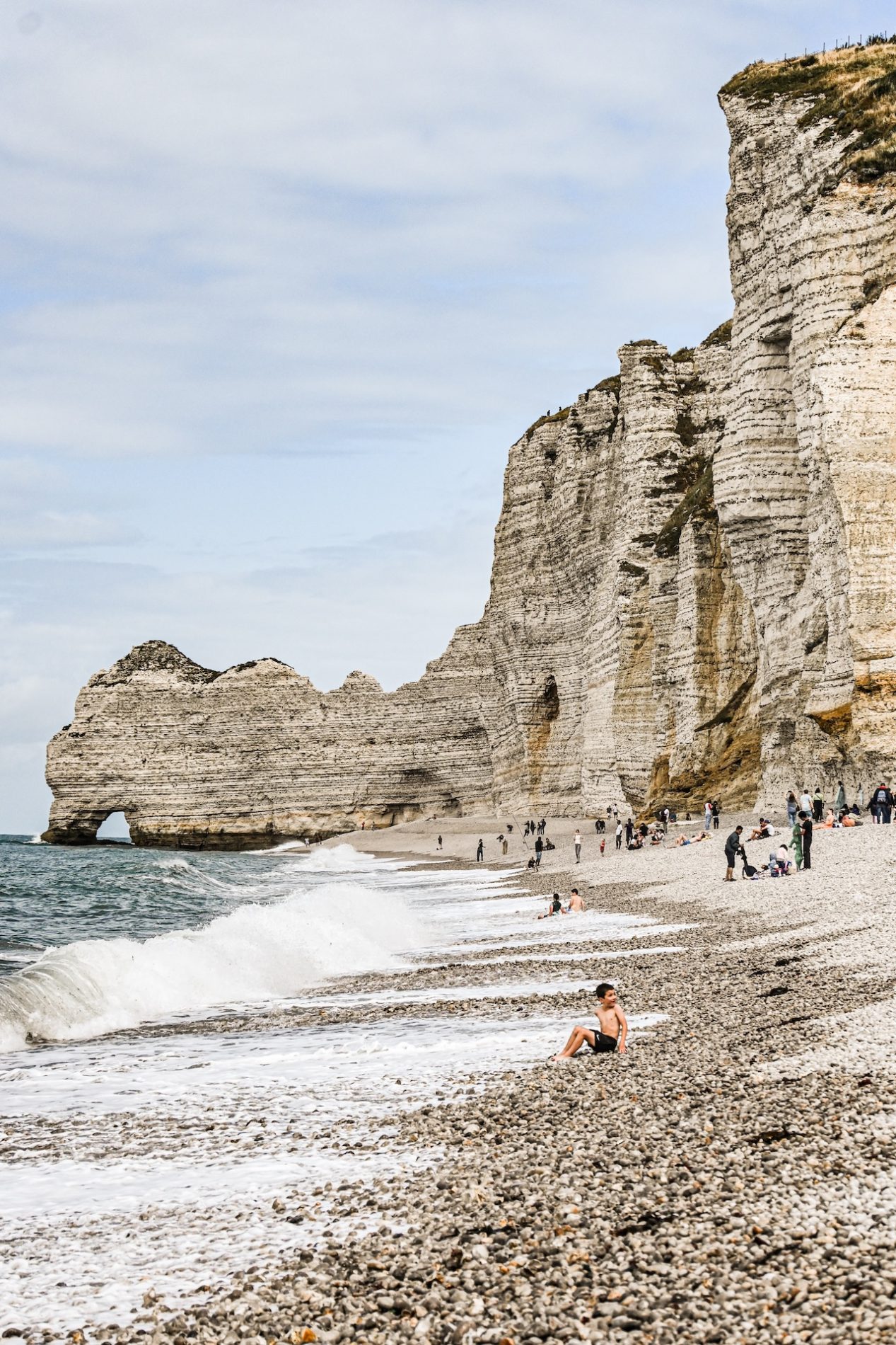Kliffen kust Normandië Frankrijk