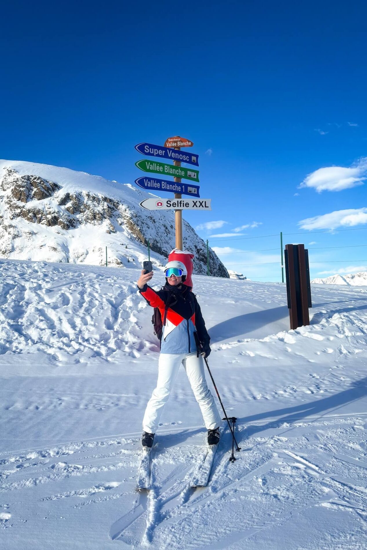 Selfiespot op de piste