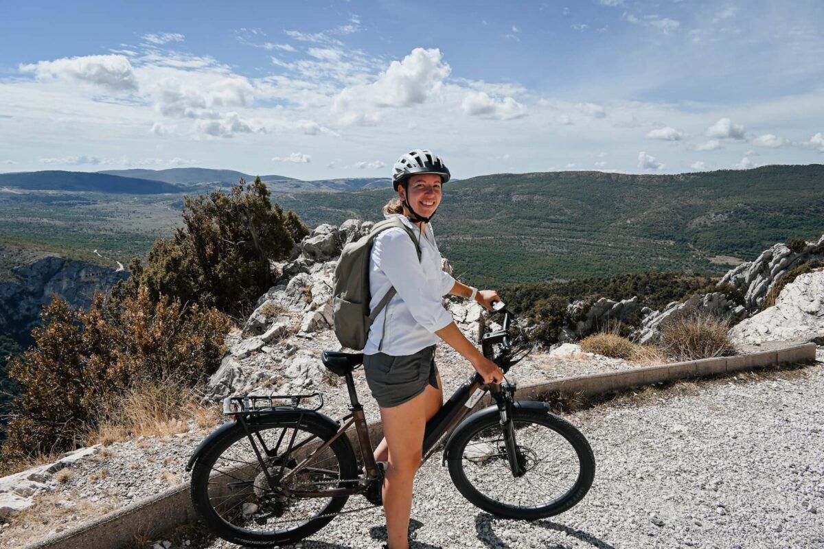 Fietsroute Route des Crêtes in de Gorges du Verdon