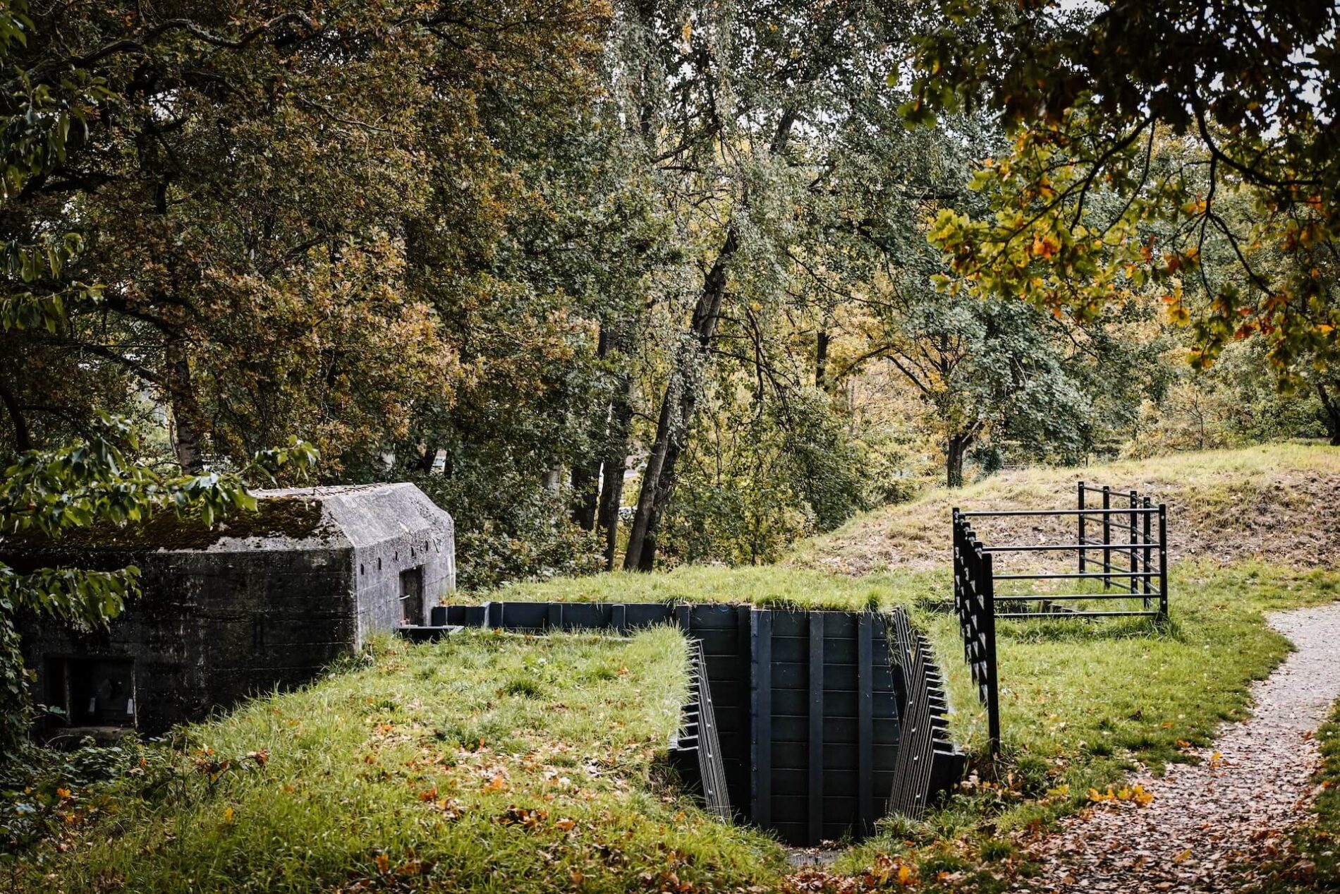 Gerestaureerde bunker Fort aan de Buursteeg