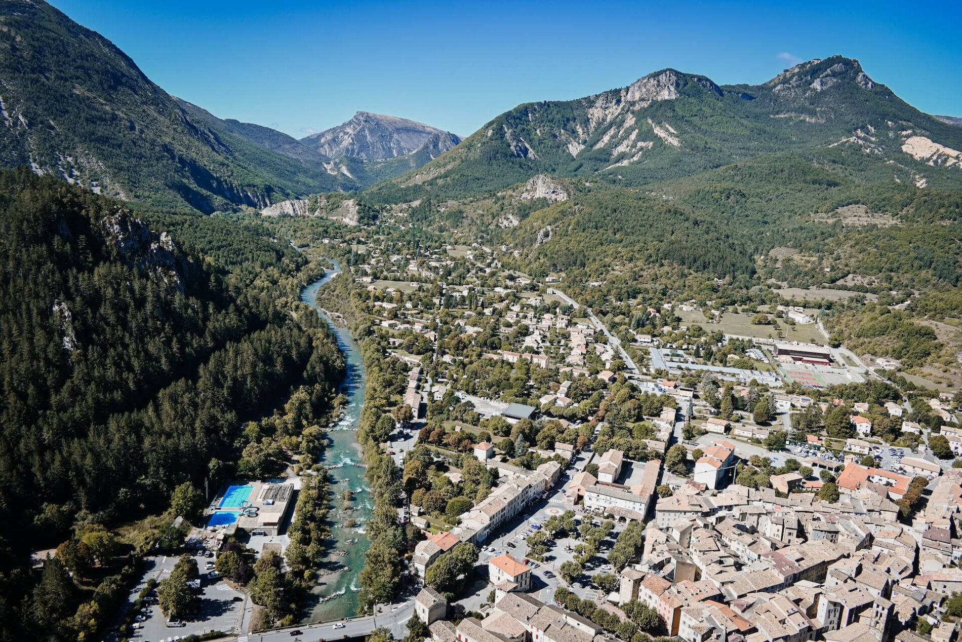 Uitzicht over Castellane en de Verdon