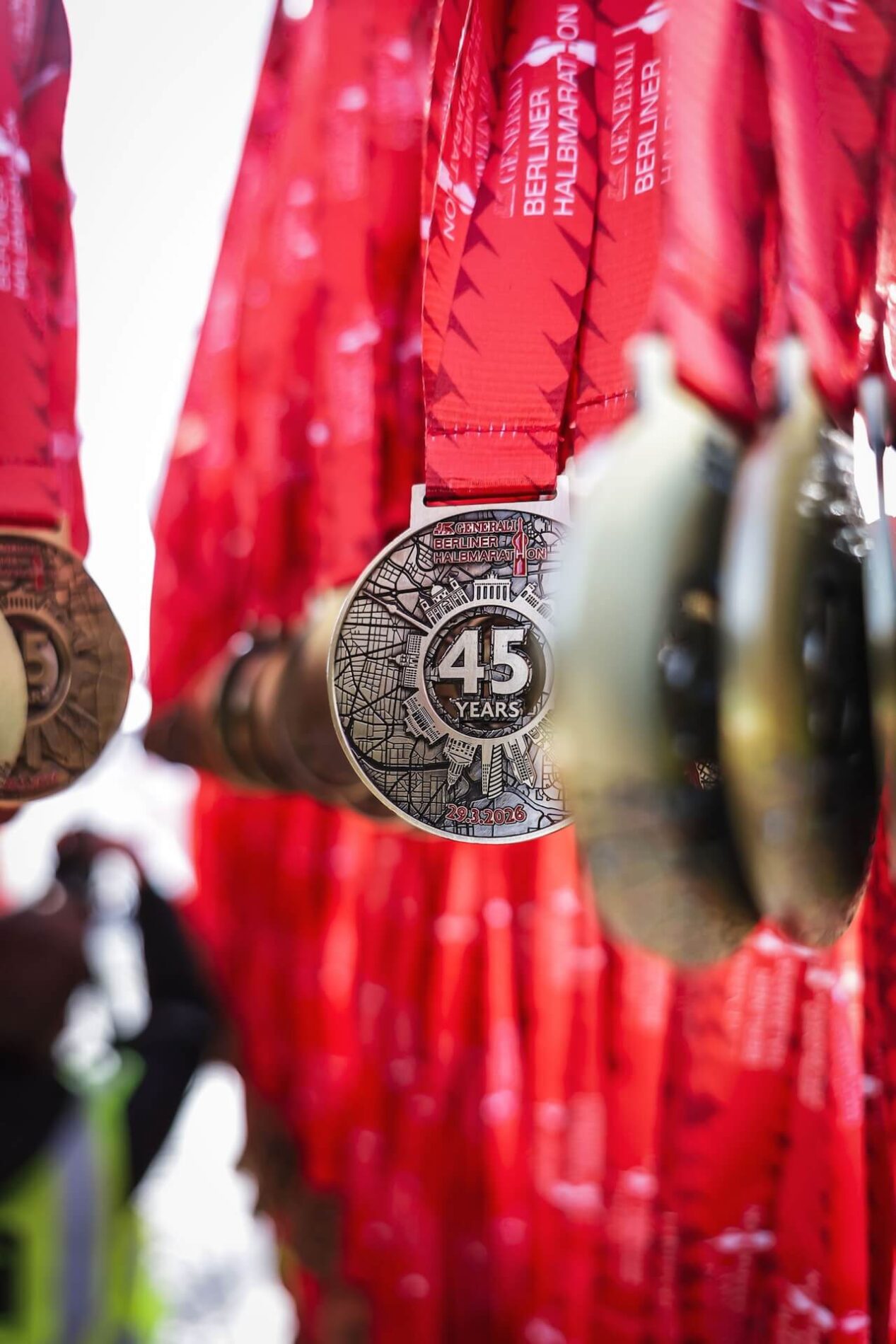 Medailles van de Berlijn Halve Marathon